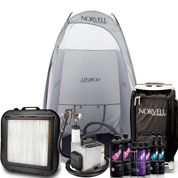 MaxiMist® Allure Pro Sunless Spray Tanning System with Tent (1 Pro Gun)